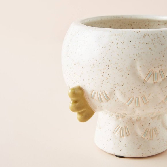 HTF Anthropologie Bird Garden Pot, Medium - Picture 2 of 3